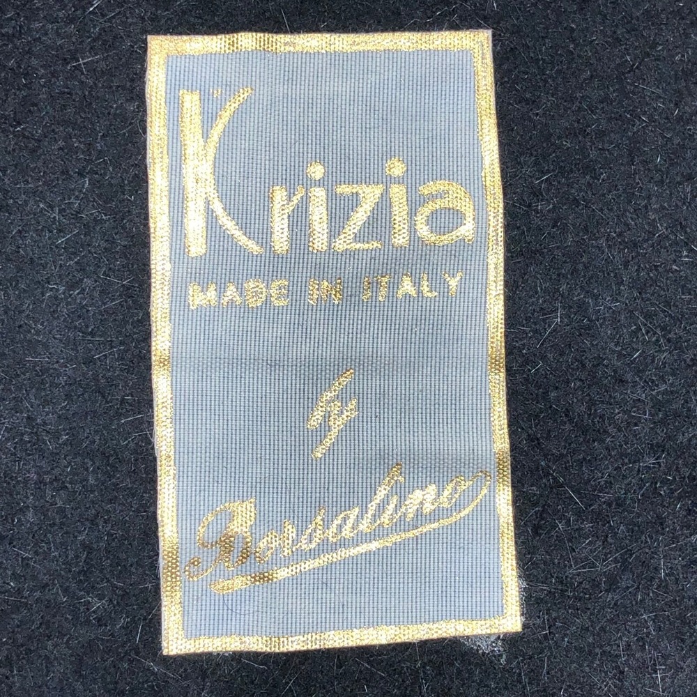 Vintage Krizia by Borsalino Islamic Cap Mens One Size Black Quilted Satin - Picture 5 of 7